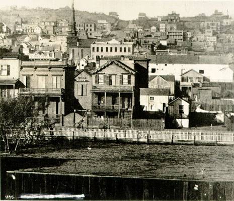 File:1864 View of Taylor Street at top of Nob Hill from Turk Street AAB-5529.jpg