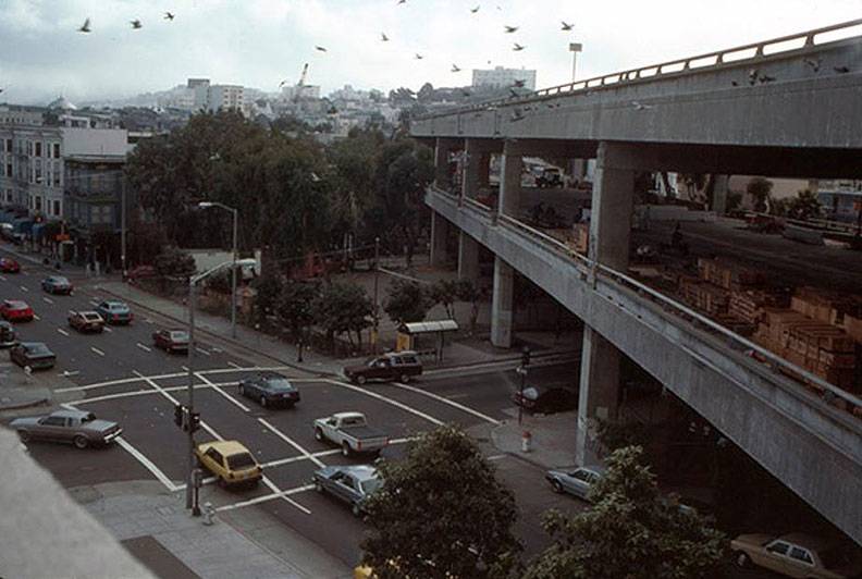 1991-southwest-view-from-Gough-and-Grove-old-central-freeway SFHistorian-twtr.jpg