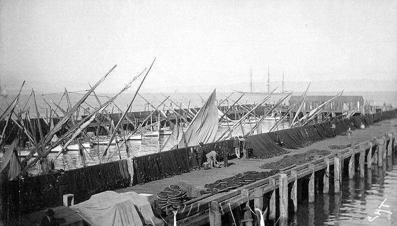 Photograph of Fisherman's Wharf in San Francisco, California, ca. 1891 - ca.jpg
