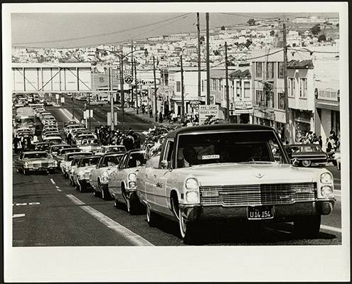 File:Matthew Johnson Jr.s funeral procession on Third Street after the 1966 Bayview-Hunters Point riots AAK-1660.jpg