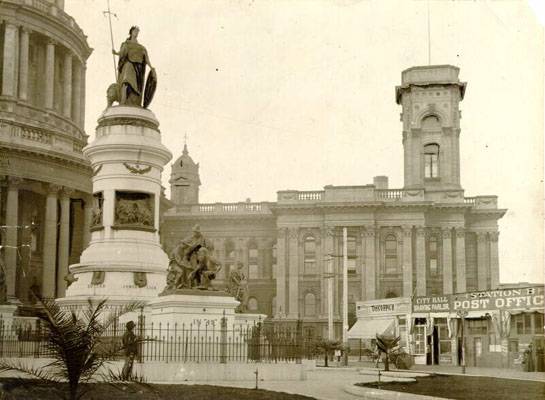 File:City Hall 1880s w Pioneer Monument AAB-7790.jpg