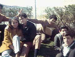 Neftali with friends at Dolores Park, 1969