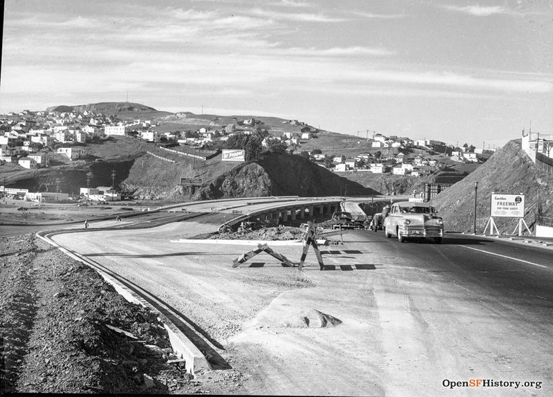 File:US101 Freeway construction circa 1953 north to Bernal Hts wnp28.1050.jpg