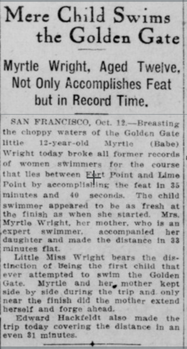 Myrtle Wright Sacramento Daily Union, Vol. 172, No. 105, 13 October 1913.png
