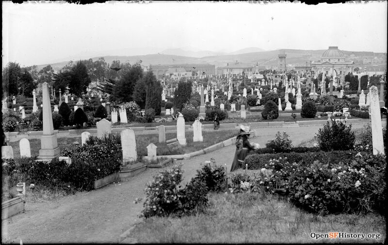 Odd Fellows Cemetery w Columbarium circa 1900 opensfhistory wnp31.00027.jpg