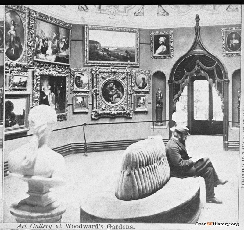 C1870 Art gallery at Woodward's Gardens, Helios, Eadweard Muybridge seated wnp37.01362.jpg