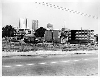 Lot being cleared between Octavia and Laguna, 1971. Photo: San Francisco History Center, SF Public Library