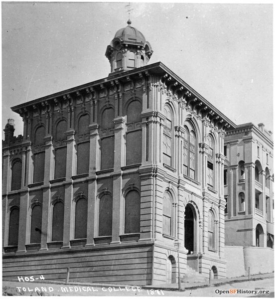 File:Toland Medical Hall At Stockton and Francisco Sts. Medical College, and Home for the Inebriate uphill wnp71.0162.jpg