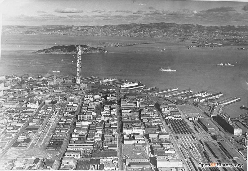 File:Aerial 1935 Bay Bridge construction visible wnp37.10060.jpg