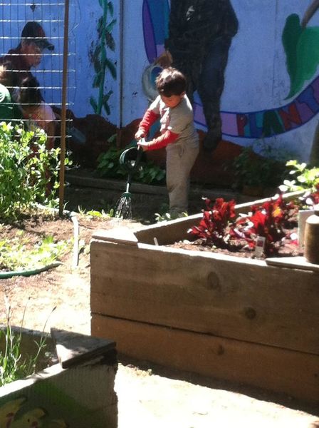 File:Child watering plants jardín secreto 2013.jpg