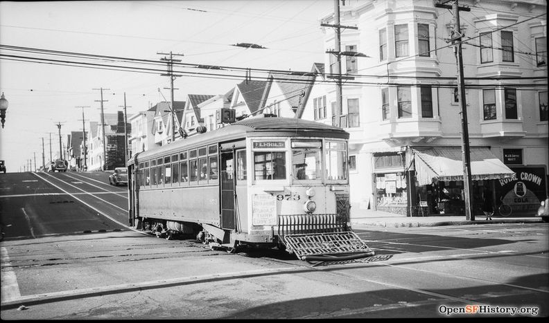 1939 Balboa and 8th Ave 31 streetcar MSR streetcar 972 wnp14.3577.jpg